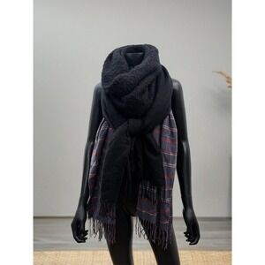 Bundle 3 Scarves Pashmina Lands' End Plaid Bass Knit Winter Accessories‎